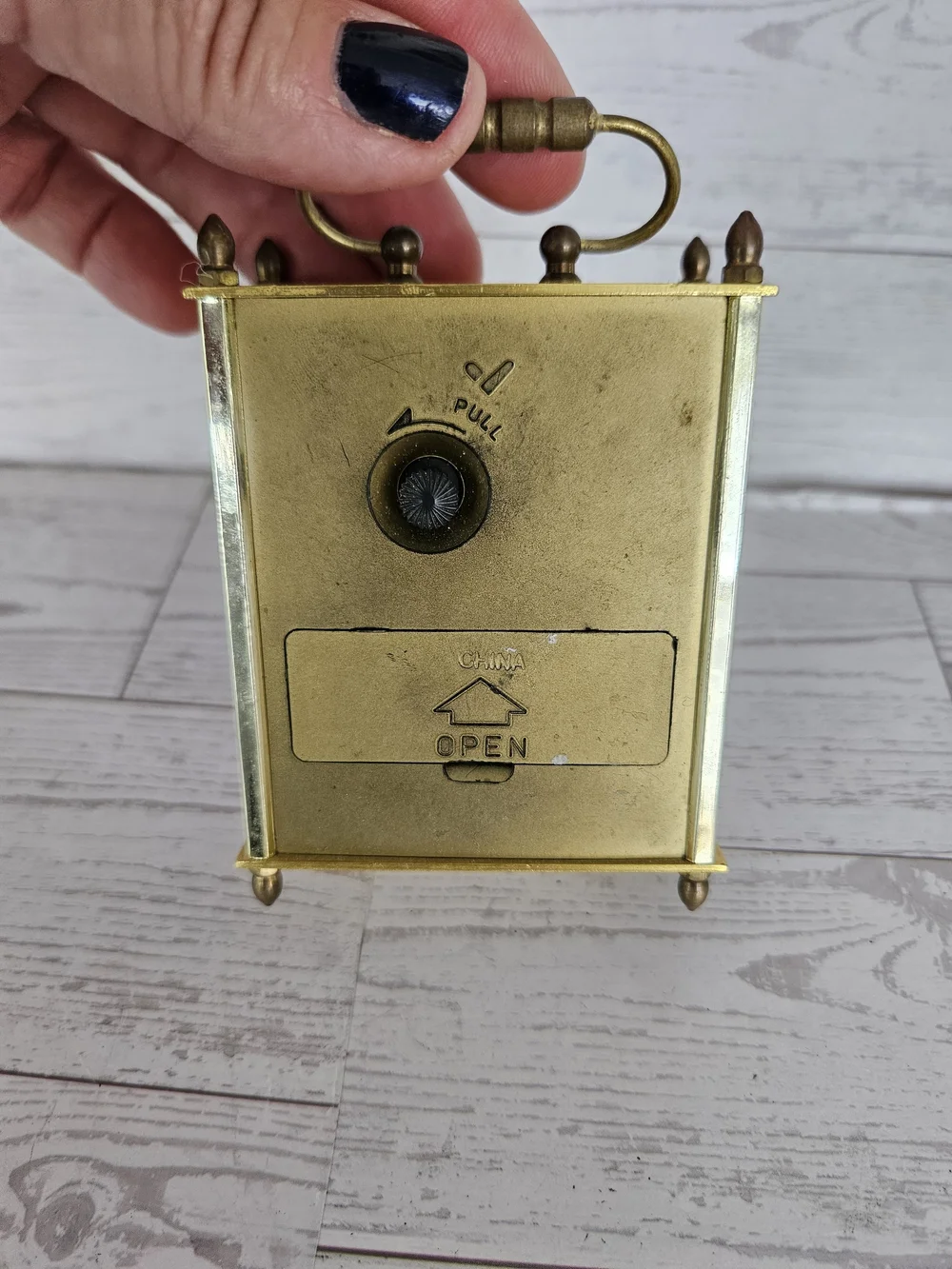 Gold Tabletop Carriage Clock – Vintage